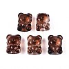 Baking Paint Transparent Glass Beads DGLA-N018-02E-1