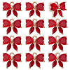 12Pcs Brass Glass Charms KK-PH0013-43A-1