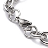 304 Stainless Steel Figaro Chain Bracelets BJEW-E271-05P-2
