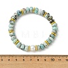 Natural Larimar & Cultured Freshwater Pearl Beaded Stretch Bracelets for Women BJEW-JB14101-4