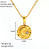 304 Stainless Steel Crystal Rhinestone Pendant Necklaces for Women WG07512-03-1