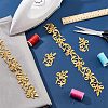  2Pair 2 Style Polyester Embroidery Costume Accessories DIY-NB0007-16-5