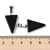 Natural Obsidian Pendants X-G-B127-04P-06-4