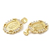 Rack Plating Brass Micro Pave Cubic Zirconia Pendants KK-M252-04G-2