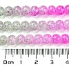 Spray Painted Crackle Glass Beads Strands DGLA-C002-6mm-08-5