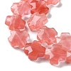 Cherry Quartz Glass Beads Strands G-K357-C02-01-4