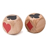 Schima Wood Poker Pattern Dice WD-XCP0001-02-2