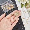 40Pcs Brass Stud Earring Findings KK-CN0002-08-3