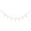 Wall Hanging Photo Display with Wooden Beads Garland AJEW-WH20011-54A-1