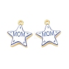 Printed Brass Pendants KK-CBA42CA-08G-07-1
