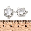 Brass Micro Pave Cubic Zirconia and Glass Links Connector Charms GL-CBA86BA-01P-C-3