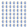100Pcs Crackle Transparent Glass Beads GLAA-TADJ0001-12D-2