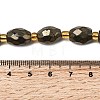 Natural Pyrite Beads Strands G-Z131-F01-01-5