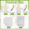 2 Styles Unfinished Wood Pendant Decorations DIY-OC0015-98-2