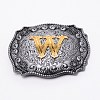 Alloy Smooth Buckles AJEW-WH0239-10B-W-1