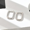 Brass Huggie Hoop Earrings EJEW-L234-61-P-3