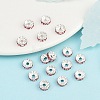 Brass Grade A Rhinestone Spacer Beads RB-A014-Z8mm-23S-4