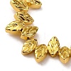 Electroplate Glass Beads Strands EGLA-H109-10F-3