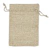 Christmas Printed Burlap Packing Pouches Drawstring Bags ABAG-Q053-02A-07-2