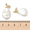 Baroque Natural Keshi Pearl Pendants PALLOY-JF05491-3