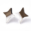 Resin & Walnut Wood Stud Earrings EJEW-N017-004A-3