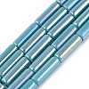 Electroplate Opaque Glass Beads Strands EGLA-Q132-02A-B03-1