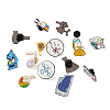 Yilisi 16Pcs 16 Style Chemistry Science Alloy Enamel Brooches Set JEWB-YS0001-01-10