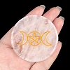 Flat Round Crystal Quartz  Energy Crafts Ornaments PW-WGA61CF-05-1