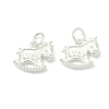 925 Sterling Silver Luck Rocking Horse Charms STER-A050-10S-1