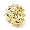 Brass Micro Pave Cubic Zirconia Beads CU-CBA389D-01G-02-2