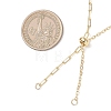 Brass Paperclip Chain Cable Chain Necklace Slider Making AJEW-JB01525-2