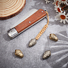 4Pcs 2 Colors Brass Beads KK-NB0004-33-4