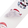 Christmas Round with Word Roll Stickers DIY-S045-01C-2