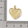 Brass Micro Pave Clear Cubic Zirconia with Enamel Pendants CU-CBAA556-10C-3