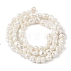 Electroplated Shell Pearl Beads Strands BSHE-M036-02B-2