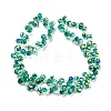Electroplate Transparent Glass Beads Strands EGLA-P052-01A-AB06-2