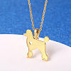 Cute Cartoon Animal Stainless Steel Pendant Necklaces QV5065-18-1