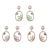 Alloy with Glass Stud Dangle Earring EJEW-TA00527-1