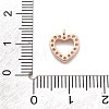 925 Sterling Silver Micro Pave Clear Cubic Zirconia Charms LS-STER-A034-02A-RG-3
