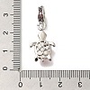 Rack Plating Alloy Rhinestone European Dangle Charms FIND-H005-45P-05-3