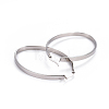 304 Stainless Steel Hoop Earrings EJEW-L232-003C-P-2