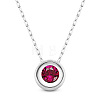 SHEGRACE Rhodium Plated 925 Sterling Silver Pendant Necklaces JN867E-1