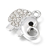 UV Plating Alloy Crystal Rhinestone Pendants RB-CBAD37D-02P-2
