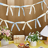 Polyester Bowknot Charms Party Banners DIY-WH0671-313-4