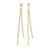 Brass Earring Nuts KK-H536-05G-1