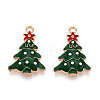 Christmas Theme Alloy Enamel Pendants ENAM-N056-403A-02-1