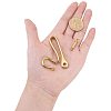 Brass S Hook Clasps and Brass Shackles Clasps PH-KK-P001-01-3