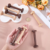 10Pcs 2 Colors Wood Sewing Embroidery Thread Spool WOOD-SC0002-35-3