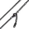 304 Stainless Steel Rolo Chain Necklace for Men Women NJEW-K245-022C-2