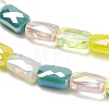Electroplate Glass Beads Strands EGLA-P068-01A-01-2